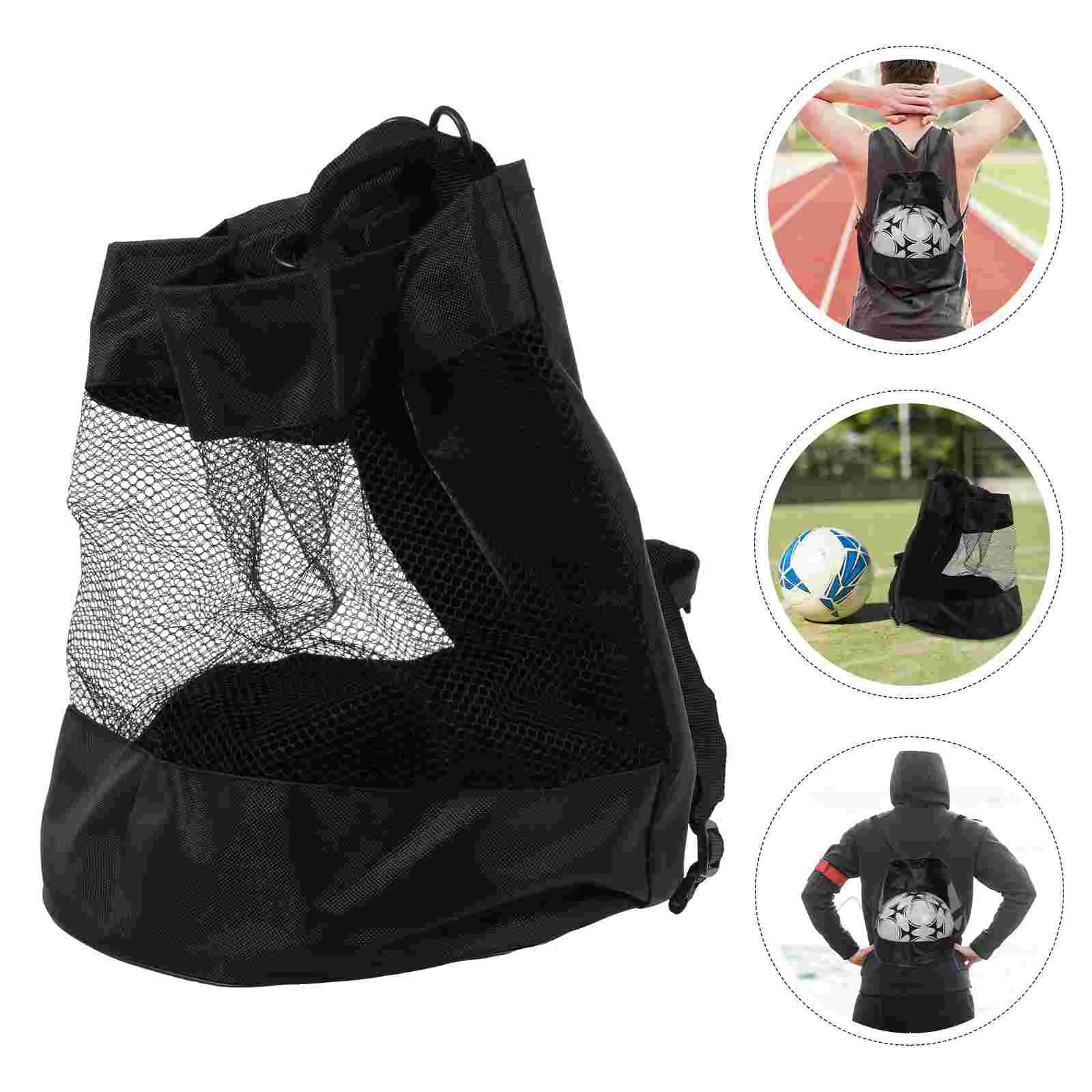 Ball Bag Soccer Mesh Sports Balls Container Basketball Carrier Bags Volleyball Holders for - Image 4